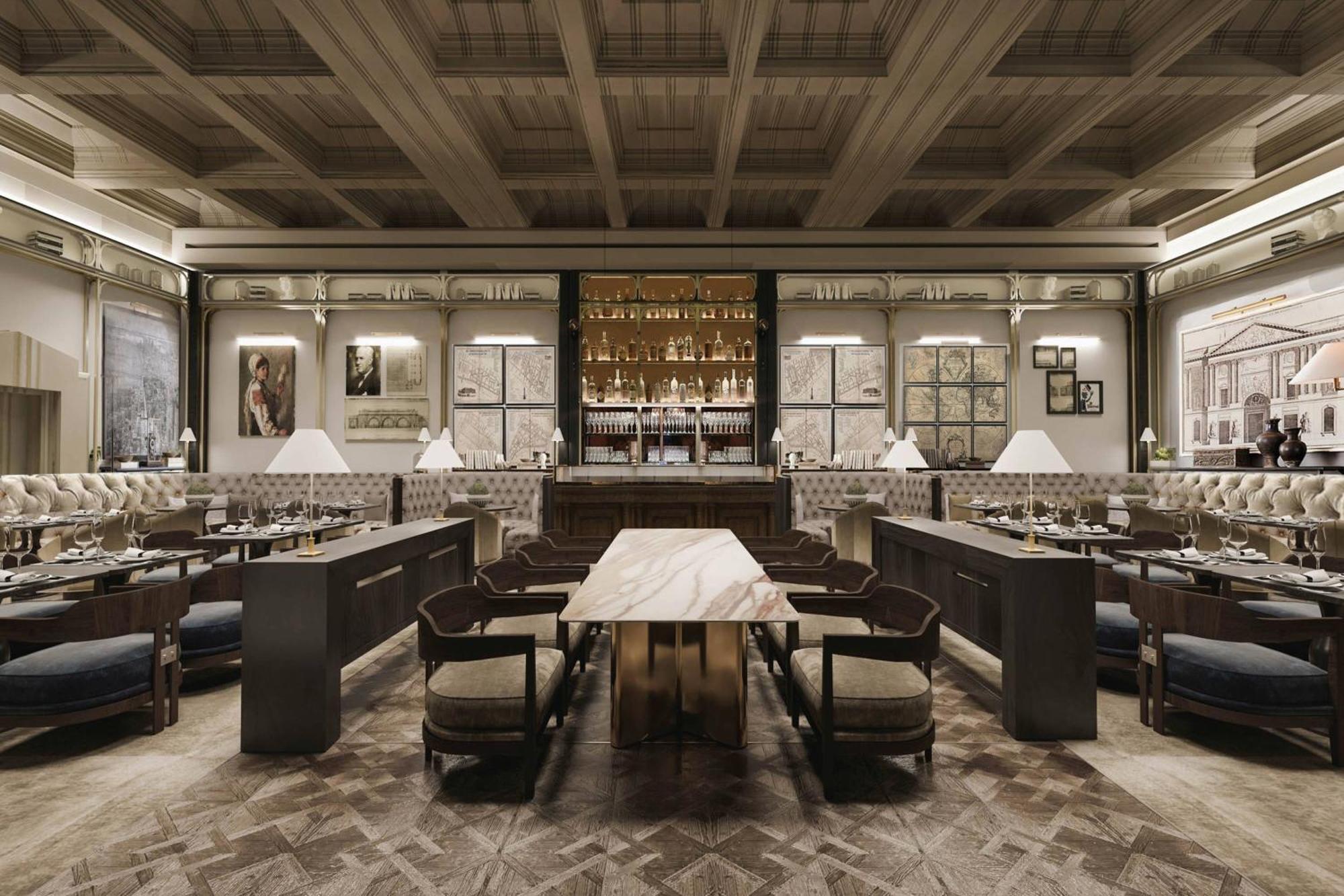 Hotel The Marmorosch Bucharest, Autograph Collection Exteriér fotografie The interior of the restaurant