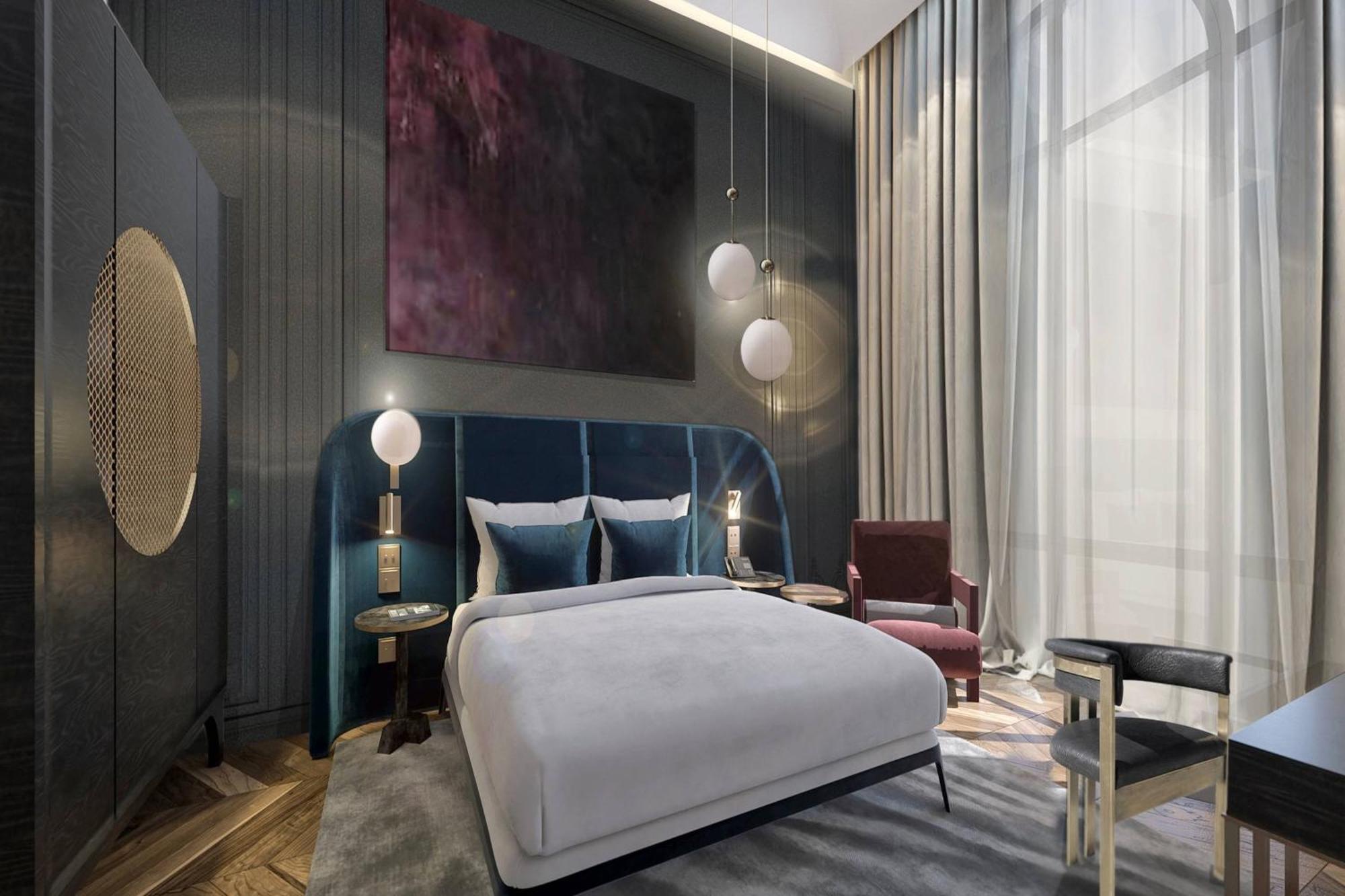 Hotel The Marmorosch Bucharest, Autograph Collection Exteriér fotografie A bedroom at the hotel